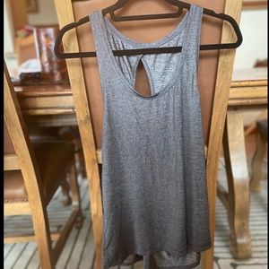 Lululemon “All Tied Up” Grey Tank